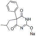 5-Isobutyl-5-phenyl-2-sodiooxy-4,6(1H,5H)-pyrimidinedione Structure