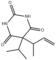 5-Isopropyl-5-(1-methyl-2-propenyl)-2,4,6(1H,3H,5H)-pyrimidinetrione 结构式