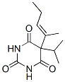 5-Isopropyl-5-(1-methyl-1-butenyl)-2,4,6(1H,3H,5H)-pyrimidinetrione 结构式