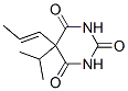 5-Isopropyl-5-(1-propenyl)-2,4,6(1H,3H,5H)-pyrimidinetrione Structure