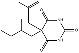 5-(2-Methyl-2-propenyl)-5-(2-methylbutyl)-2,4,6(1H,3H,5H)-pyrimidinetrione Structure
