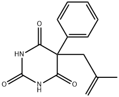 5-(2-Methyl-2-propenyl)-5-phenylbarbituric acid 结构式