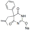 5-(2-Methyl-2-propenyl)-5-phenyl-2-sodiooxy-4,6(1H,5H)-pyrimidinedione Structure