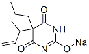 5-(1-Methyl-2-propenyl)-5-propyl-2-sodiooxy-4,6(1H,5H)-pyrimidinedione Structure