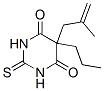 2,3-Dihydro-5-(2-methyl-2-propenyl)-5-propyl-2-thioxo-4,6(1H,5H)-pyrimidinedione 结构式