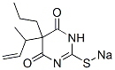 5-(1-Methyl-2-propenyl)-5-propyl-2-sodiothio-4,6(1H,5H)-pyrimidinedione 结构式