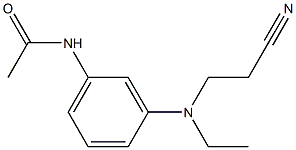 3-acetamido-N-ethyl-N-cyanoethylaniline 结构式