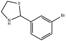 2-(3-溴苯基)噻唑烷 结构式