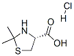 2,2-二甲基-1,3-噻唑烷-4-羧酸盐酸盐 结构式