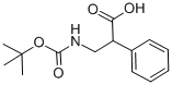 3-(BOC-氨基)-2-苯基丙酸 结构式