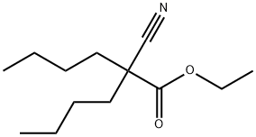 2-丁基-2-氰基己酸乙酯 结构式
