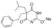 5-Isobutyl-5-phenethyl-2-sodiooxy-4,6(1H,5H)-pyrimidinedione Structure
