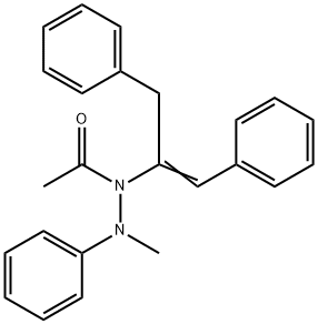 N2-Methyl-N2-phenyl-N1-(2-phenyl-1-phenylmethylethenyl)acetohydrazide Structure