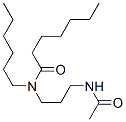N-[3-(Acetylamino)propyl]-N-hexylheptanamide Structure
