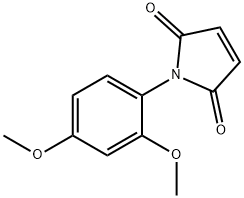 1-(2,4-二甲氧苯基)吡咯-2,5-二酮 结构式