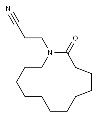 2-Oxoazacyclotridecane-1-propanenitrile Structure