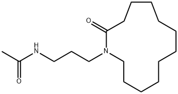 N-[3-(2-Oxoazacyclotridecan-1-yl)propyl]acetamide 结构式
