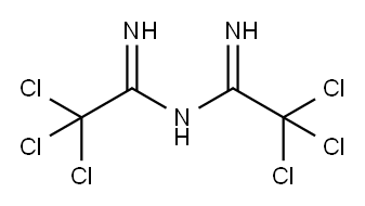 N-(1-Amino-2,2,2-trichloroethylidene)-2,2,2-trichloroethanimidamide Structure