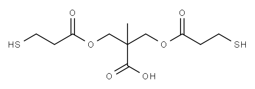 2,2-bis[(3-mercapto-1-oxopropoxy)methyl]propionic acid 结构式