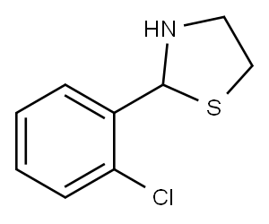 2-(2-CHLOROPHENYL)THIAZOLIDINE 结构式