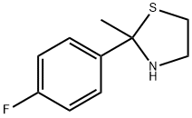2-(p-Fluorophenyl)-2-methylthiazolidine 结构式