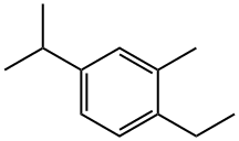 Benzene, 1-ethyl-2-methyl-4-(1-methylethyl)- (9CI) Structure