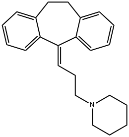 10,11-Dihydro-5-(3-piperidinopropylidene)-5H-dibenzo[a,d]cycloheptene Structure