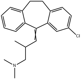 3-(3-Chloro-5H-dibenzo[a,d]cyclohepten-5-ylidene)-2,N,N-trimethyl-1-propanamine 结构式