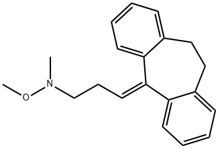 3-(10,11-Dihydro-5H-dibenzo[a,d]cyclohepten-5-ylidene)-N-methoxy-N-methyl-1-propanamine 结构式