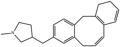 5,10,11,12-Tetrahydro-3-[(1-methyl-3-pyrrolidinyl)methyl]dibenzo[a,d]cyclooctene Structure