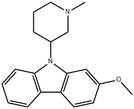 7-Methoxy-9-(1-methyl-3-piperidyl)-9H-carbazole 结构式