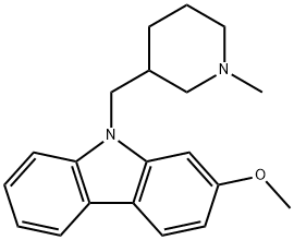 7-Methoxy-9-(1-methyl-3-piperidylmethyl)-9H-carbazole Structure