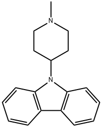9-(1-Methyl-4-piperidyl)-9H-carbazole 结构式