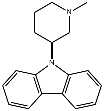9-(1-Methyl-3-piperidyl)-9H-carbazole 结构式