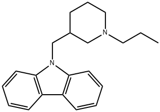9-(1-Propyl-3-piperidylmethyl)-9H-carbazole 结构式