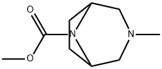 3-Methyl-3,8-diazabicyclo[3.2.1]octane-8-carboxylic acid methyl ester Structure