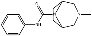 3-Methyl-8-phenylcarbamoyl-3,8-diazabicyclo[3.2.1]octane 结构式
