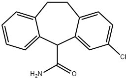 10,11-Dihydro-3-chloro-5H-dibenzo[a,d]cycloheptene-5-carboxamide Structure