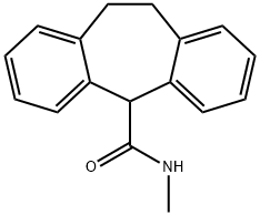 10,11-Dihydro-N-methyl-5H-dibenzo[a,d]cycloheptene-5-carboxamide 结构式