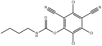 2,4-Dicyano-3,5,6-trichlorophenyl=butylcarbamate 结构式