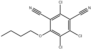 4-Butoxy-2,5,6-trichloro-1,3-benzenedicarbonitrile 结构式