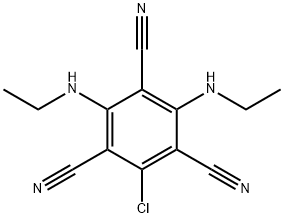 4,6-Bis(ethylamino)-2-chlorobenzene-1,3,5-tricarbonitrile Structure