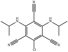 4,6-Bis(isopropylamino)-2-chlorobenzene-1,3,5-tricarbonitrile 结构式