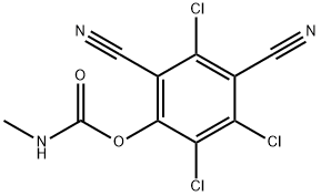 2,4-Dicyano-3,5,6-trichlorophenyl=N-methylcarbamate 结构式
