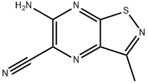 Isothiazolo[4,5-b]pyrazine-5-carbonitrile, 6-amino-3-methyl- (9CI) 结构式