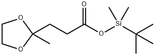 tert-Butyldimethylsilyl-2-methyl-1,3-dioxolane-2-propionate 结构式
