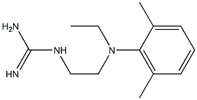1-[2-(N-Ethyl-2,6-dimethylanilino)ethyl]guanidine 结构式