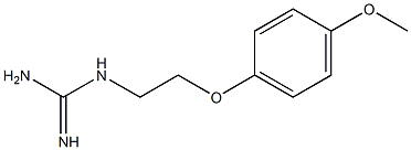 1-[2-(p-Methoxyphenoxy)ethyl]guanidine Structure