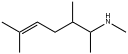 N,3,6-Trimethyl-5-hepten-2-amine 结构式