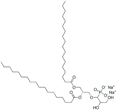 L-Α-磷酰-DL-丙三醇硬脂酰钠 结构式